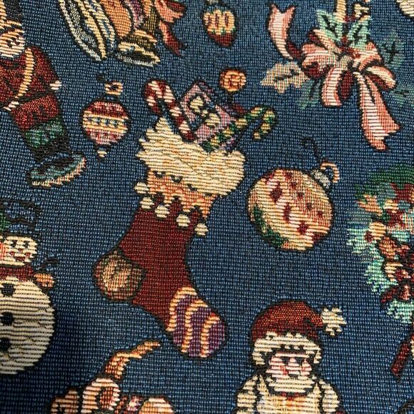 Vintage Bobbie Brooks Christmas Holiday Embroidered Vest Large 90s - Picture 3 of 8